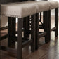 Heatherbrook - Upholstered Console Stool - Charcoal & Ash
