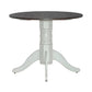 Brook Bay - Drop Leaf Table Base - Textured White / Carbon Gray