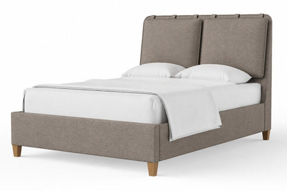 Nordhaven - Upholstered Bed - Mocha / Nordic Walnut