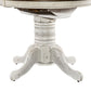 Carolina Crossing - Oval Pedestal Table Base - White / Antique Honey