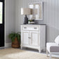 Allyson Park - Accent Hall Console - Wirebrushed White / Charcoal