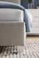 Tide & Timber - Antelope Upholstered Footboard 4/6 - Gray / White Maple