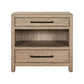 Proximity Place - Bedside Chest With Charging Station - Barley Buff