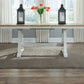 Lindsey Farm - Trestle Table Base - Weathered White & Sandstone