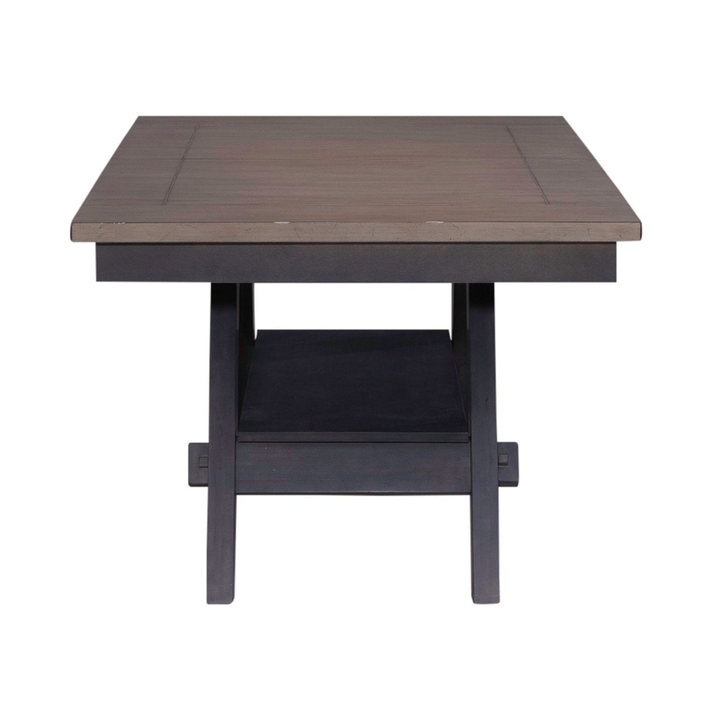 Lawson - Pedestal Table Base - Slate / Weathered Gray