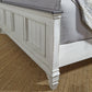 Allyson Park - King Panel Footboard - Wirebrushed White / Charcoal