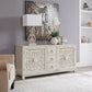 Sundance - 2 Door 3 Drawer Wood Accent Cabinet - Antique Linen