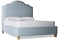 Tide & Timber - Queen Upholstered Headboard 5/0 - Ocean Blue / Misty Blue Maple