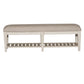 Heartland - Bed Bench - Antique White / Tobacco Tops