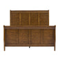 Grandpas Cabin - Queen Sleigh Headboard & Footboard - Aged Oak