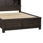Thornwood Hills - King Storage Footboard - Rock Beaten Brown