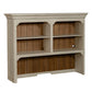 Farmhouse Reimagined - Credenza Hutch - Antique White / Chestnut Tops