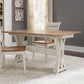 Farmhouse Reimagined - Flip Lid Sofa Table - Antique White / Chestnut Tops