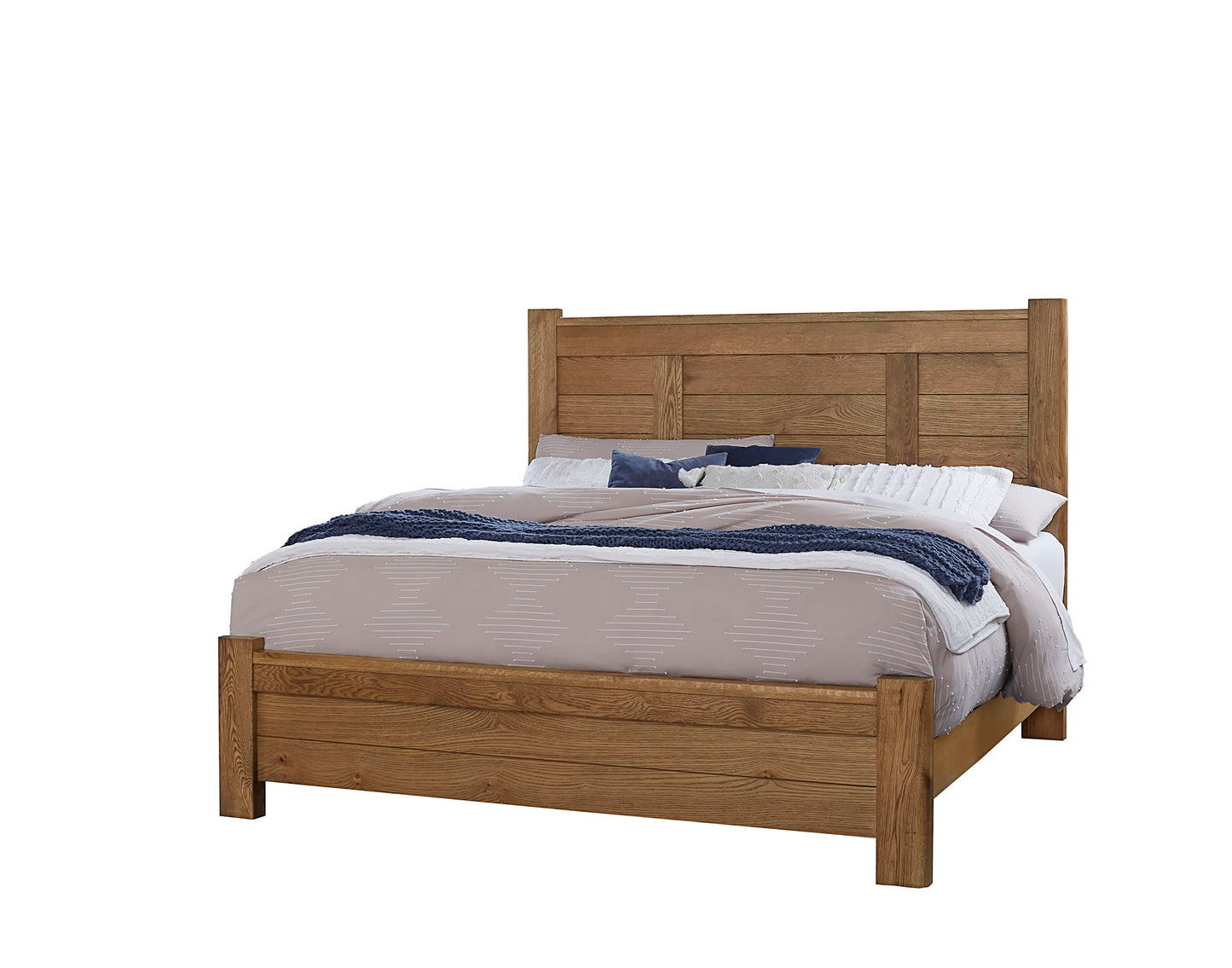 Crafted Oak - Ben's Queen Post Headboard - Brown