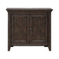 Paradise Valley - 2 Door Bedside Chest With Charging Station - Saddle Brown