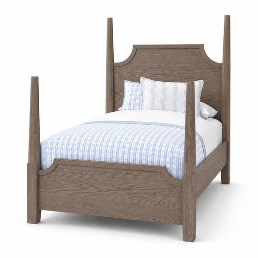 Tide & Timber - Pencil Poster Footboard 3/3 - Gray Oak