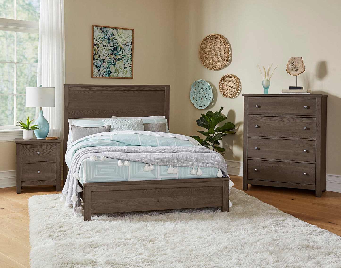 Fundamentals - Full Headboard - Gray