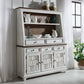 River Place - Server & Hutch - Riverstone White & Tobacco