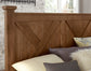 Cool Rustic - Queen X Bed Headboard - Amber