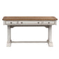 Farmhouse Reimagined - Writing Desk - Antique White / Chestnut Tops