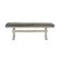 Hallendale - Upholstered Dining Bench - Gravel Wash