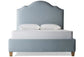 Tide & Timber - Queen Upholstered Headboard 5/0 - Ocean Blue / Misty Blue Maple