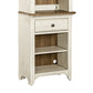 Farmhouse Reimagined - Right Pier Base - Antique White / Chestnut Tops