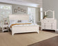 Bungalow - Queen Mantel Headboard - Lattice / Soft White