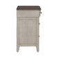 Ivy Hollow - 3 Drawer Bedside Chest With Charging Station - Weathered Linen / Dusty Taupe