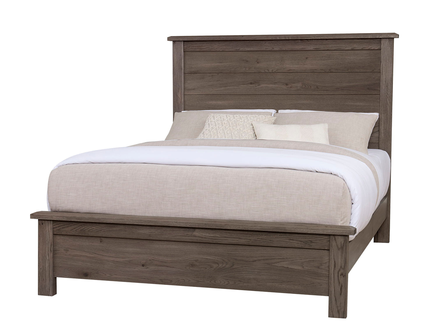 Custom Express - King Farmhouse Bed Headboard - Driftwood Gray