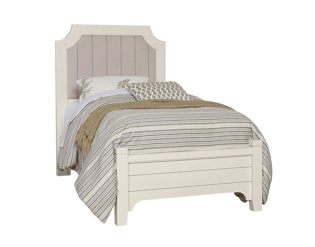 Bungalow - Twin Footboard - Lattice / Soft White