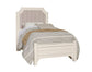 Bungalow - Twin Footboard - Lattice / Soft White