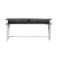 Allyson Park - Console Bar Table - Wirebrushed White / Charcoal