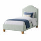 Tide & Timber - Twin Upholstered Headboard 3/3 - Luxe Blue Oak / Forest Green
