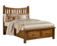 Maple Road - Queen Slat Poster Headboard - Antique Amish