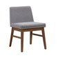 Space Savers - Upholstered Side Chair - Walnut