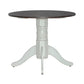 Brook Bay - Drop Leaf Table Base - Textured White / Carbon Gray