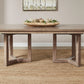 Proximity Place - Double Pedestal Table Base - Barley Buff