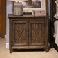 Paradise Valley - 2 Door Bedside Chest With Charging Station - Saddle Brown