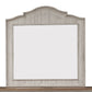 Farmhouse Reimagined - Mirror - Antique White / Chestnut Tops