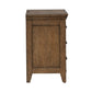 Carolina Park - Nightstand With Charging Station - Amber Brown