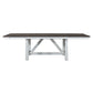 Farmhouse - Trestle Table - Two Tone White / Wood Tone