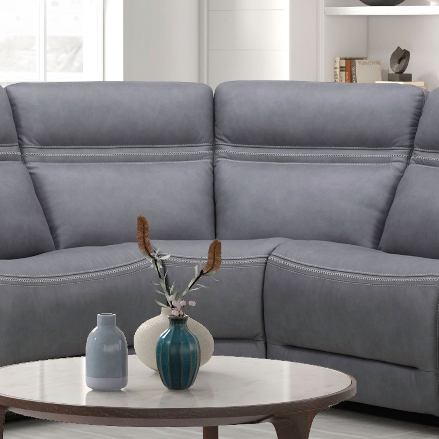 Cooper - Corner Wedge - Blue Gray