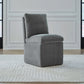 Accent Dining - Accent Dining Chair With Casters