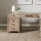 Proximity Place - L Writing Desk Base - Barley Buff