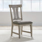 Hallendale - Splat Back Side Chair - Gravel Wash