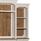 Morgan Creek - Right Pier Top - Antique White / Wirebrushed Tobacco Accents
