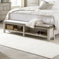 Ivy Hollow - Queen Panel Footboard - Weathered Linen / Dusty Taupe