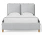 Nordhaven - King Upholstered Headboard - Blue Mist / Two-Tone
