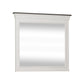 Allyson Park - Crown Mirror - Wirebrushed White / Charcoal